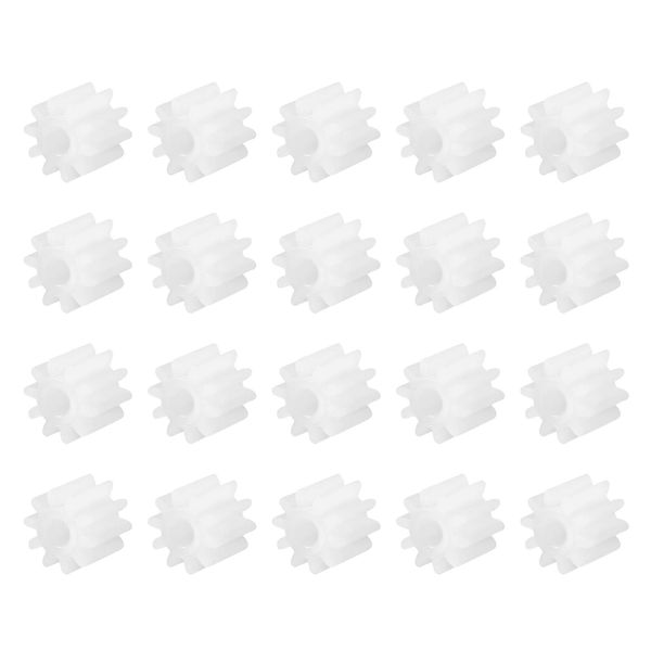 DMiotech 20 Pack 10 Teeth Plastic Gears Model Reduction Gear Plastic Worm Gears for DIY Model