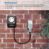 DEWENWILS Outdoor Outlet Light Timer with with 2 ft Cord Waterproof Light Timer