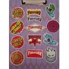 100pc Skateboard Stickers PVC material Spitfire, Trasher, Sta Cruz & more