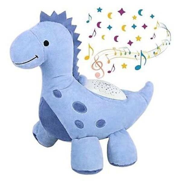 Baby Sleep Soother Pillow Pets Dream Lites Dinosaur Projector Plush Toys Blue