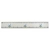 'Golf Ball' 30cm (12 Inch) White Plastic Ruler (RL00078574)