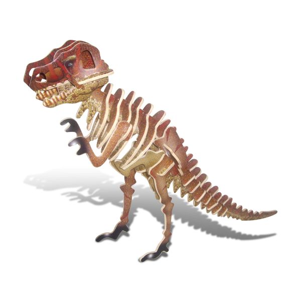 Puzzled Tyrannosaurus Wooden 3D Puzzle Construction Kit