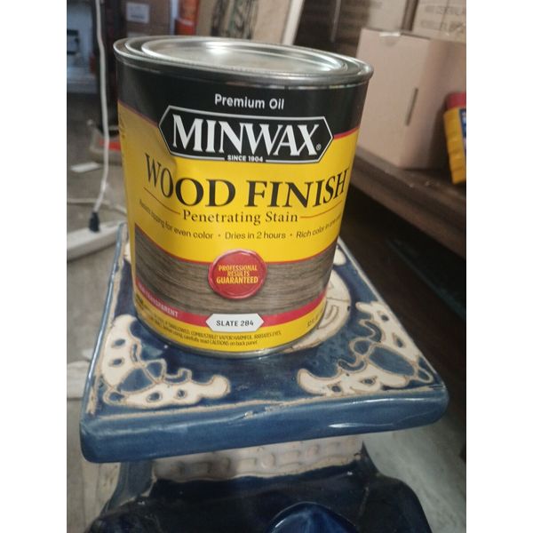 Minwax Slate Semi-Transparent Oil-Based Penetrating Wood Stain 1 qt.