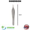 Adson Utility Forceps 0.5mm 1x2 Teeth Surgical Ophthalmic Eye Instruments 12cm