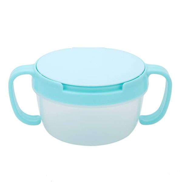 Baby Feeding Bowl Spill Proof Snack Containers BPA Free Dual Handle Lunch Containers Keep Food Warm Cold Longer Bowls Gift for Baby Showers Birthdays Preschool Graduations Sunset (Blue)