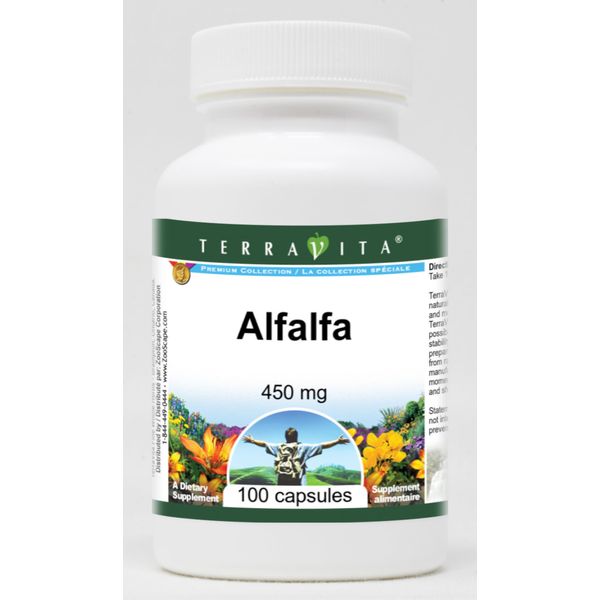 Alfalfa - 450 mg (100 Capsules, ZIN: 518847)