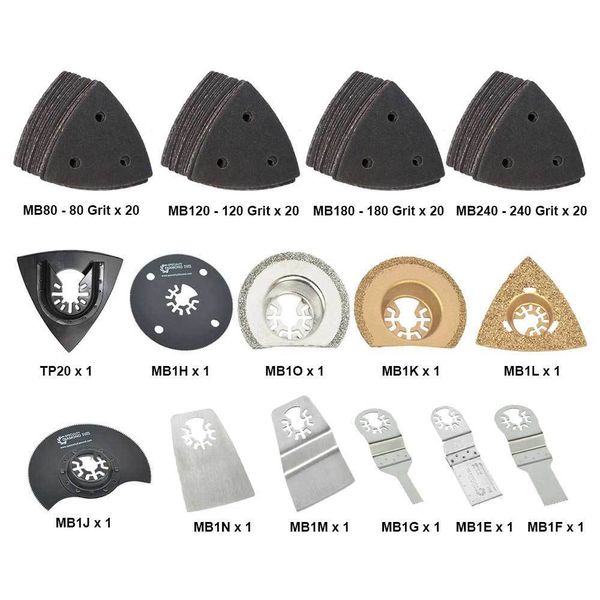 Versa Tool MBMTKIT2 Universal Oscillating Multi Tool Wood/Metal Cutting Sanding
