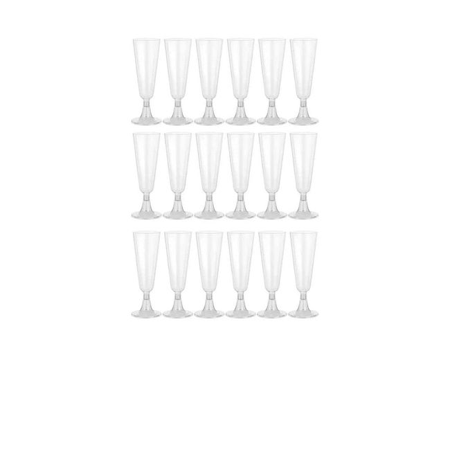 Plastic Disposable Champagne Glasses Set of 2 Coasters