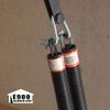 Garage Door Spring Containment W-Hook L Plates And Keeper Rings 2-Pack Accessory
