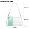 LOXOMU Clear Purse, Stadium Approved Small Crossbody Bag, Medium