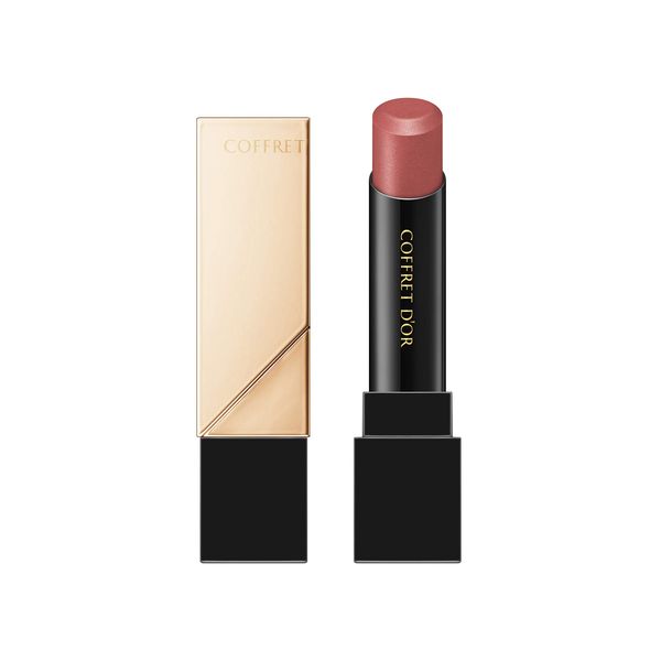 Coffret d'or Skin Synchro Rouge BR-77 Lipstick, Rose Brown, 0.1 oz (4.1 g) (x 1)