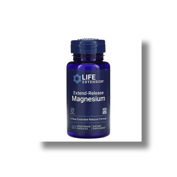 Life Extension Extend Release Magnesium Veg Capsules 60 Capsules, 1 Box