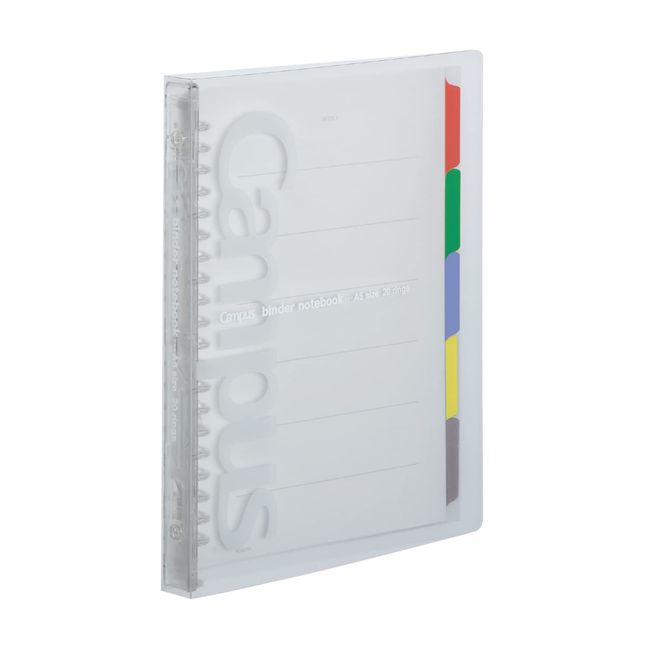 Kokuyo Campus Slim Binder Notebook, A5, 20 Holes, transparent