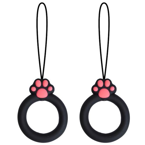 Oumino Smartphone Ring Strap, Mobile Phone, Finger Strap, Works For iPhone 12, Pro, Cute, Smartphone, Hand Strap, Stylish, iPhone Related Product Store, Finger Ring, Smartphone Holder, Drop Prevention, Gift, Set of 2, Inner Diameter: 1 inch (25 mm), Paw