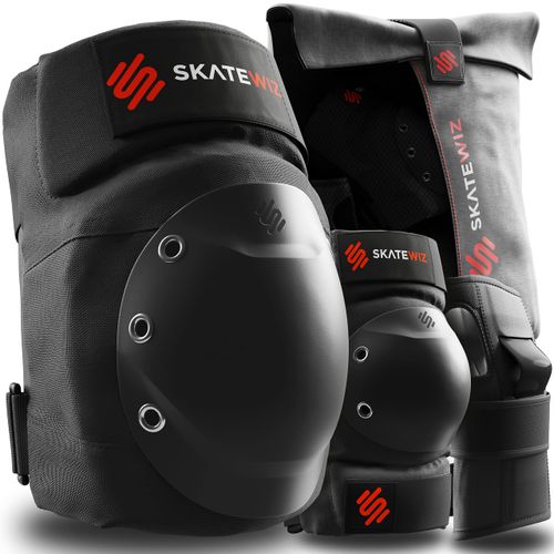 SKATEWIZ Protectors – Inline Protectors Adults, Inline Protectors Adults – Protectors Inline Skates Adults, Skate Protectors Adults – Protectors Inline Skates Women – SHIELD Size M Black