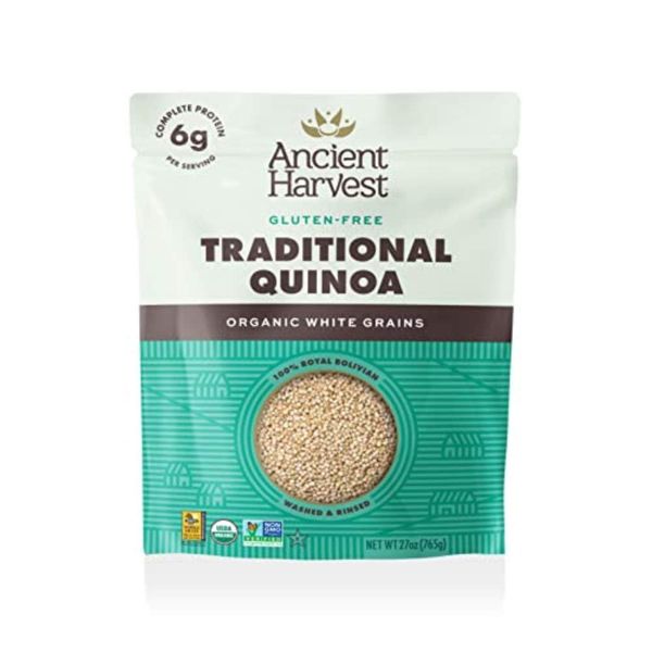 Ancient Harvest Organic Quinoa, Traditional, 27 oz. Bag, Essential Gluten-Free Whole Grain Quinoa Packed with Protein, An Easy to Prepare Supergrain