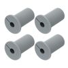 uxcell 4pcs 3/4" Silicone Cable Wall Bushing Cable Routing Kit Accessories for Ethernet 7mm Hole Gray
