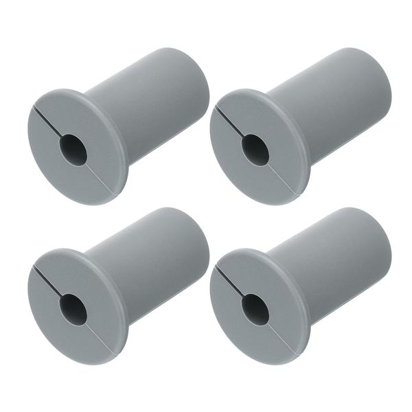 uxcell 4pcs 3/4" Silicone Cable Wall Bushing Cable Routing Kit Accessories for Ethernet 7mm Hole Gray