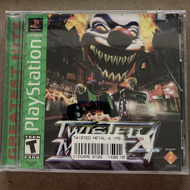 NEW Twisted Metal 4 (Sony PlayStation 1, 1999) Greatest Hits PS1 FACTORY SEALED