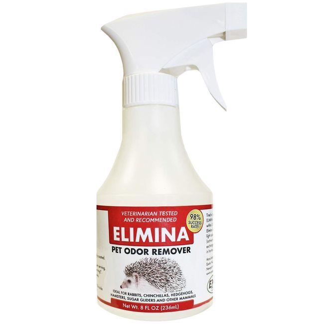 Exotic Nutrition Elimina 8 oz. Bottle - Eliminates Pet Odor Internally - for Ferrets, Cats, Dogs, Hedgehogs, Sugar Gliders, Skunks, Chinchillas