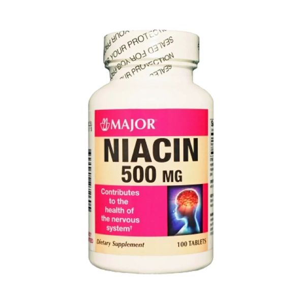 NIACIN 500MG TABLET 100CT MAJOR