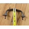 CAST IRON HANDLE RUSTIC DRAWER PULL 5 1/4" LONG W/ SCREWS PULLS HANDLES CABINET