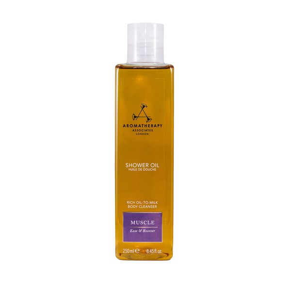 Aromatherapy Associates De-Stress Muscle Shower Oil. Powerful Blend of Rosemary, Ginger and Black Pepper Essential Oils to Soothe and Heal the Body (8.45 fl oz)