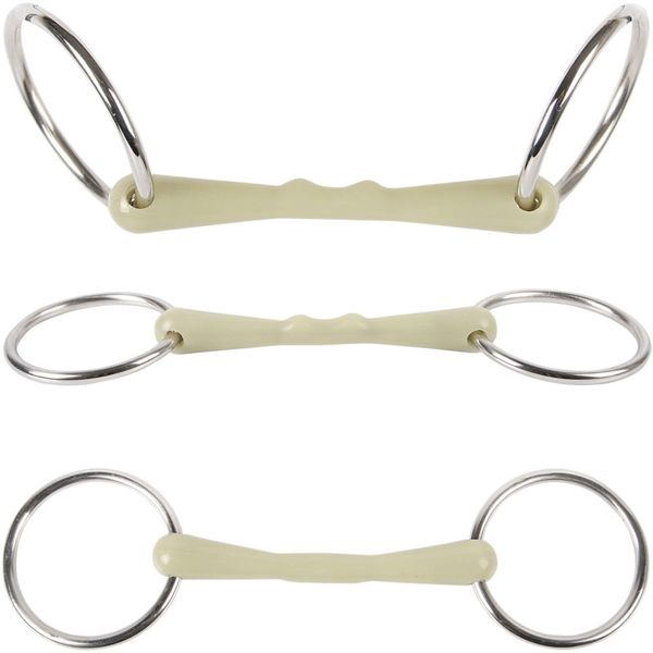 Harry's Horse 41104001 12.5 Rubber Snaffle Bit Apple, M