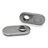 (50 Pieces) 1/4"-20 Single Tab Spot Weld Nuts w/Target