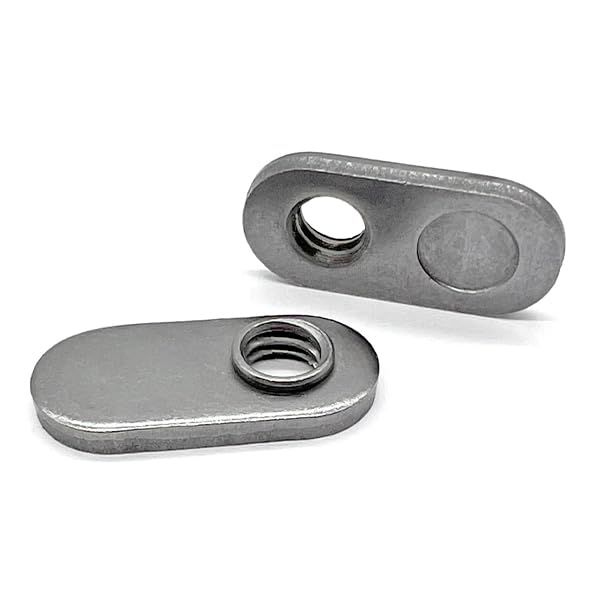 (50 Pieces) 1/4"-20 Single Tab Spot Weld Nuts w/Target