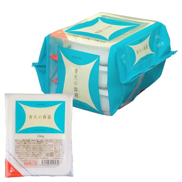 Iris Ohyama Pack Rice, 5.3 oz (150 g) x 3 Pieces, Produced in Aomori Prefecture, Seiten no Hekireki, Low Temperature Production Method Rice, 100% Domestic Rice, Emergency Provisions, Ready-to-Eat