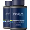 ProHealth 2-Pack Brain & Focus - Optimized Curcumin Longvida with BaCognize Bacopa Monnieri (60 Veggie Capsules)