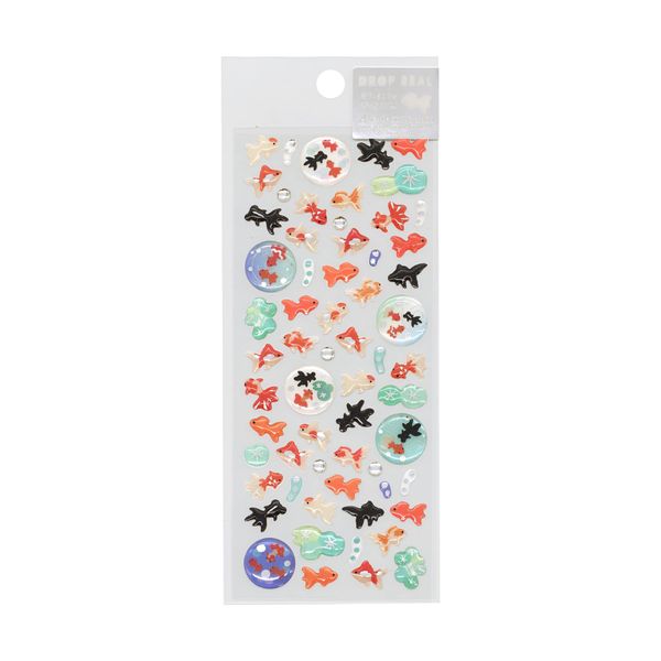 Summer Pattern Drop Sticker [Goldfish] Drop Sticker Glitter Decoration Cute ST-506