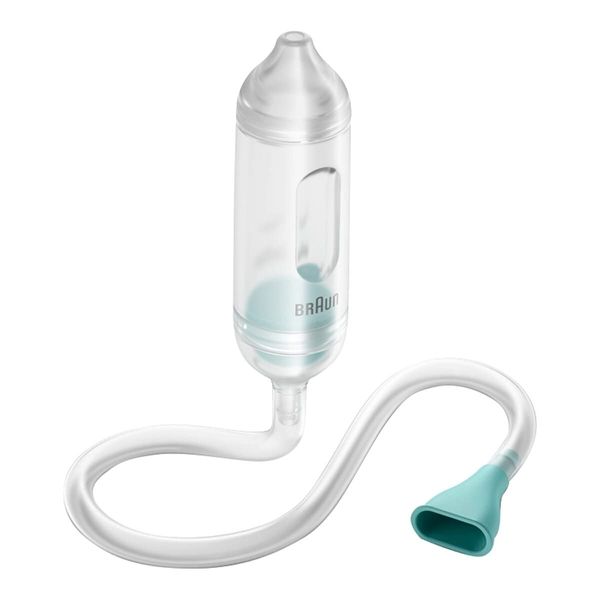 Braun Manual nasal aspirator 1 | Mucus Remover | Blocked Nose Relief | Manual Suction Power | Newborn, Baby, and Child Friendly | Dishwasher Safe | BNA050EU