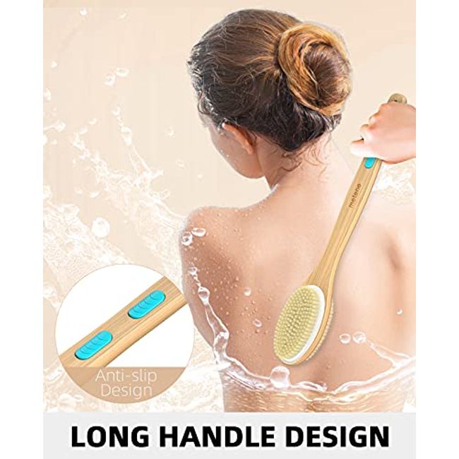 Metene Bath Shower Loofah Sponge, 5 Pack Body Wash Scrubber