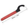 sourcing map C Hook Spanner Wrench Collet Chuck for 45-52mm Round Nut, with Red Non-Slip Handle