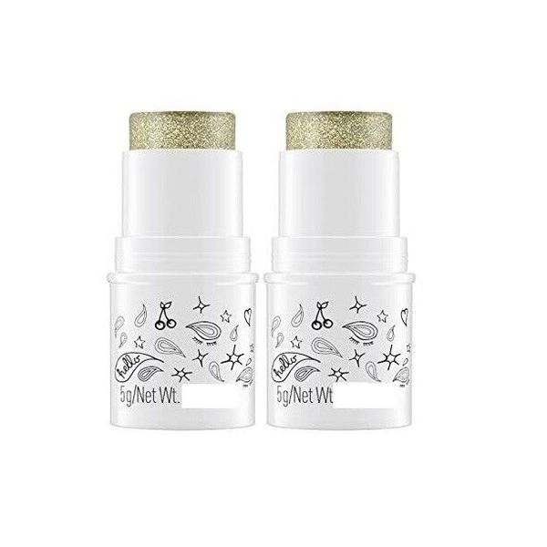 2 PACK Essence Glitter Stick For Face and Body 0.10 oz - Gold