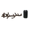 Rustic Cast Iron 2 Lovebirds On Tree Branch Multi Points Wall Hooks 12.5" Long