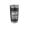 Cybersecurity Analyst Computer Professional Engineer Stainless Steel Insulated Tumbler