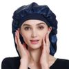 Satin Head Scarf Braid Bonnet Hair Wrap for Sleeping Navy