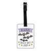 Gift Base Beware Crazy Bat Lady Visual Luggage Tag with Black Strap