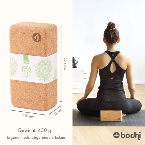Cork Yoga Block Natural