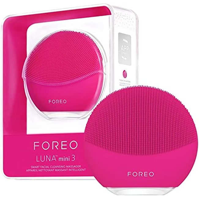 FOREO LUNA mini 3 for Fuchsia FOREO Smart Cleansing Device Electric Facial Cleansing Brush Made of Silicone