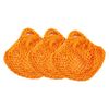 OLShop AG Pack of 3 mini nets Dederon orange
