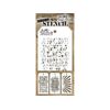 Stampers Anonymous Tim Holtz Mini Layered Stencil Set #5,Multicoloured,8.61x21x0.2 cm