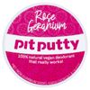Pit Putty 65g | Vegan & Eco-Friendly Deodorant Balm | 100% Natural Deodorant For Women & Men (Rose Geranium)