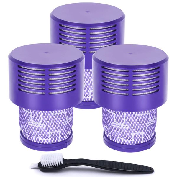 UPGRADED VERSION 3 PACK HEPA Replacement V10 Filters Compatible with Dyson V10