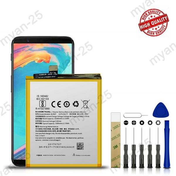 For OnePlus 5 5T A5000 1+5 Five Replacement Battery BLP637 Tools