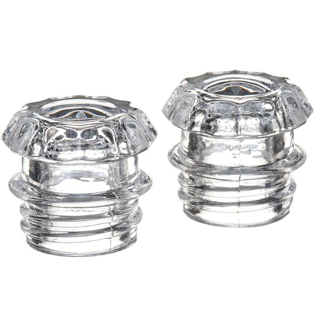 Glass Percolator Tops - Set of 2