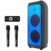 Portable Rechargeable Karaoke Bluetooth Audio Speaker with Two Microphones